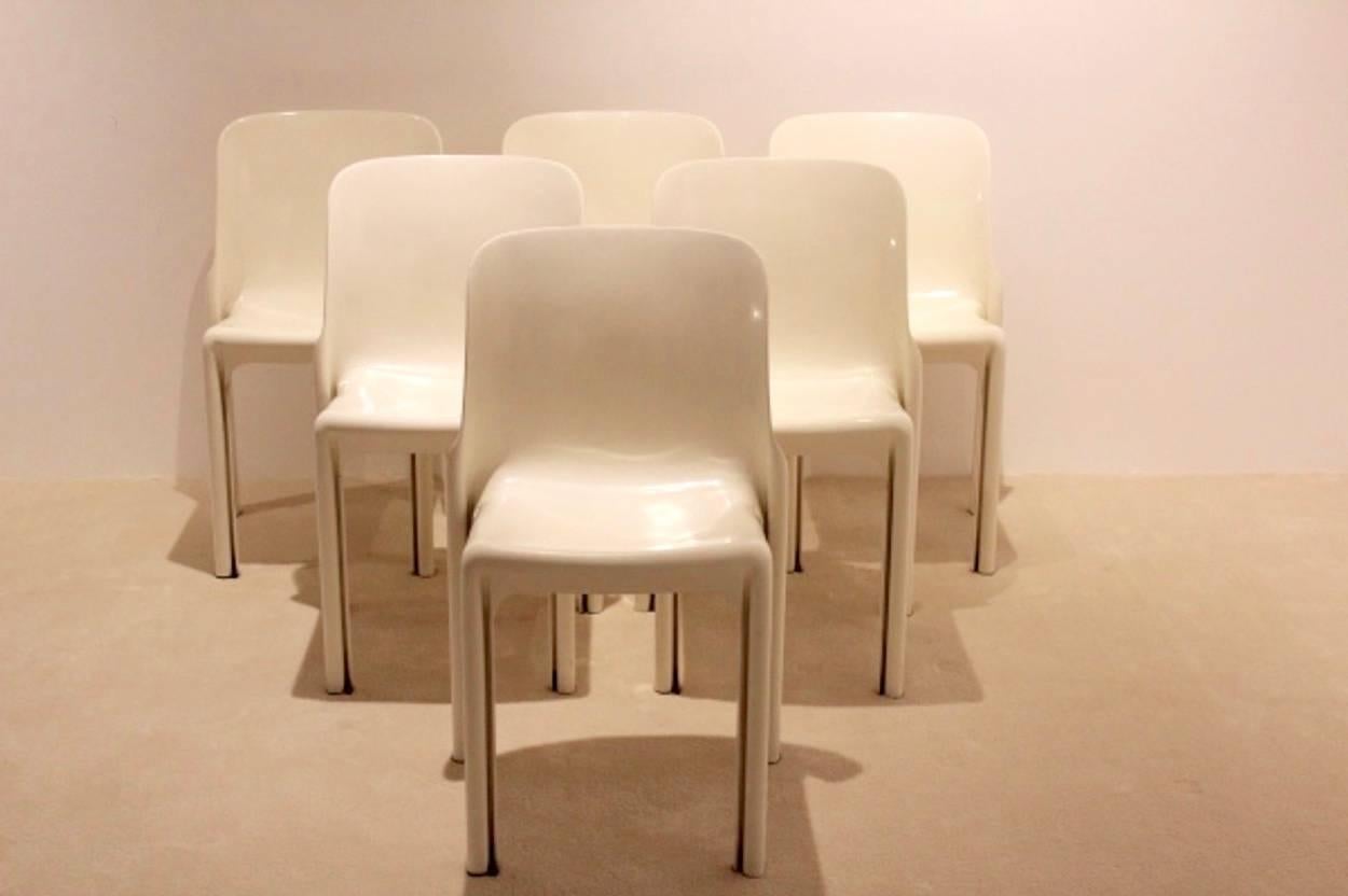 Italian Selene Chair by Vico Magistretti for Studio Artemide, Milan