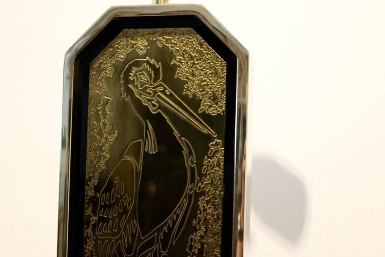Georges Mathias 23-Caratt Gold-Plated Handmade Etched and Signed Table ...