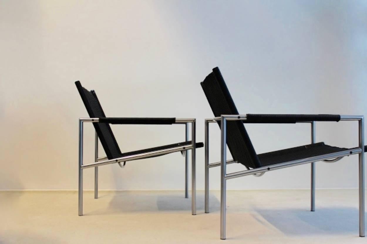 20th Century Martin Visser Pair of SZ 01.7 Lounge Chairs for Spectrum, Holland