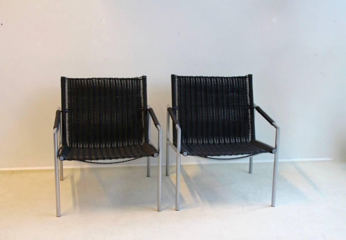 Dutch Martin Visser Pair of SZ 01.7 Lounge Chairs for Spectrum, Holland