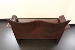 Mid-Century Matteo Grassi Korium Leather Armchairs Design by Tito Agnoli