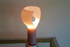 Seltene Joe Colombo Murano Glas Flash Table Light für Oluce