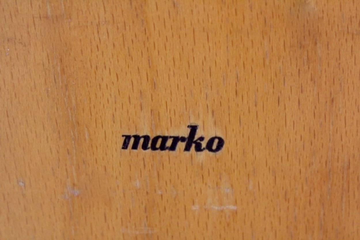 Industrielle Schulstühle aus Sperrholz von Marko, Niederlande, 1960er Jahre im Zustand „Hervorragend“ im Angebot in Voorburg, NL