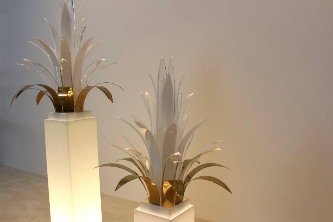 Set of Mid-Century Palm Tree Floor Lamps by Peter Doff, Netherlands, 1970s In Excellent Condition In Voorburg, NL
