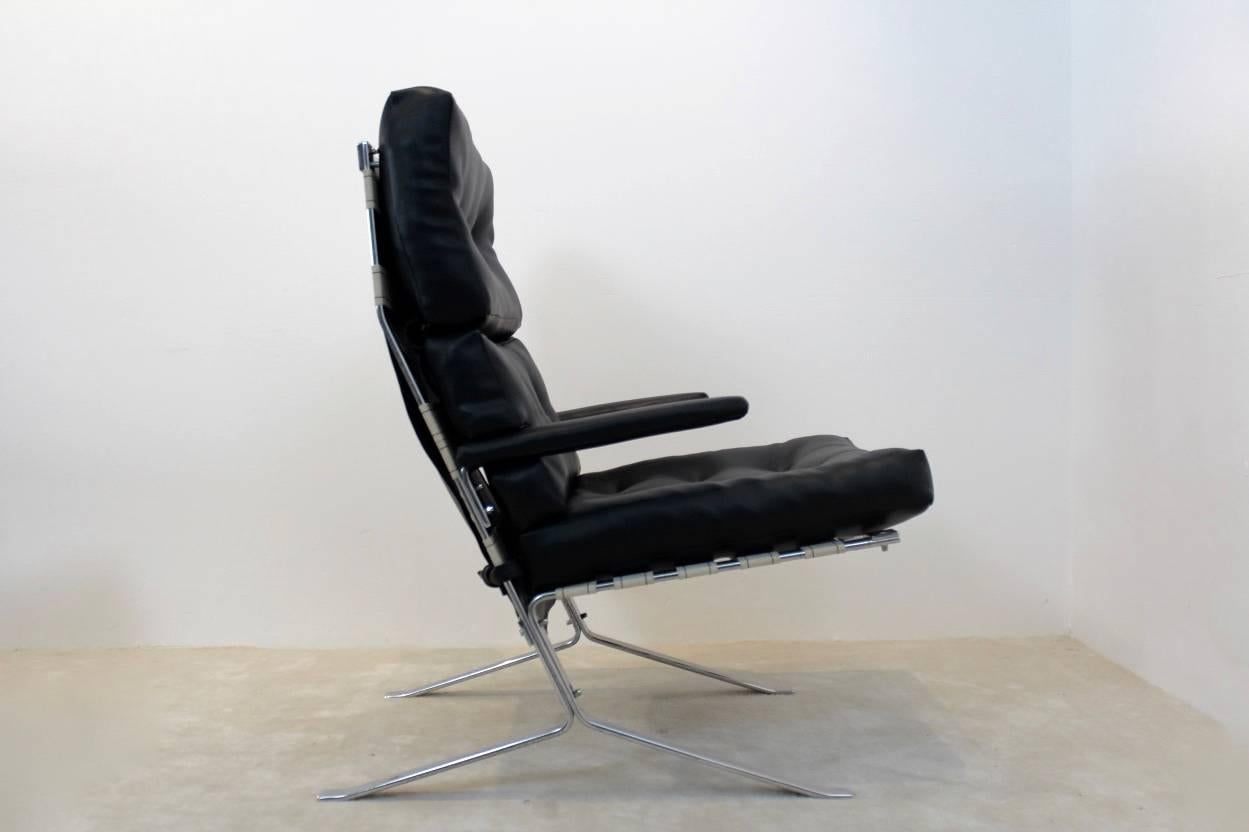 Belgian Mid Century Lounge Chair for Airborne International, Belgium For Sale