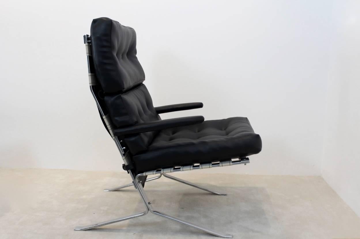 Mid Century Lounge Chair for Airborne International, Belgium In Good Condition For Sale In Voorburg, NL