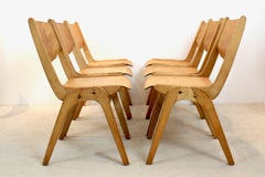 Beechwood Dining Chairs by Casala, Attributed to Karl Nothelfer, stock of 14