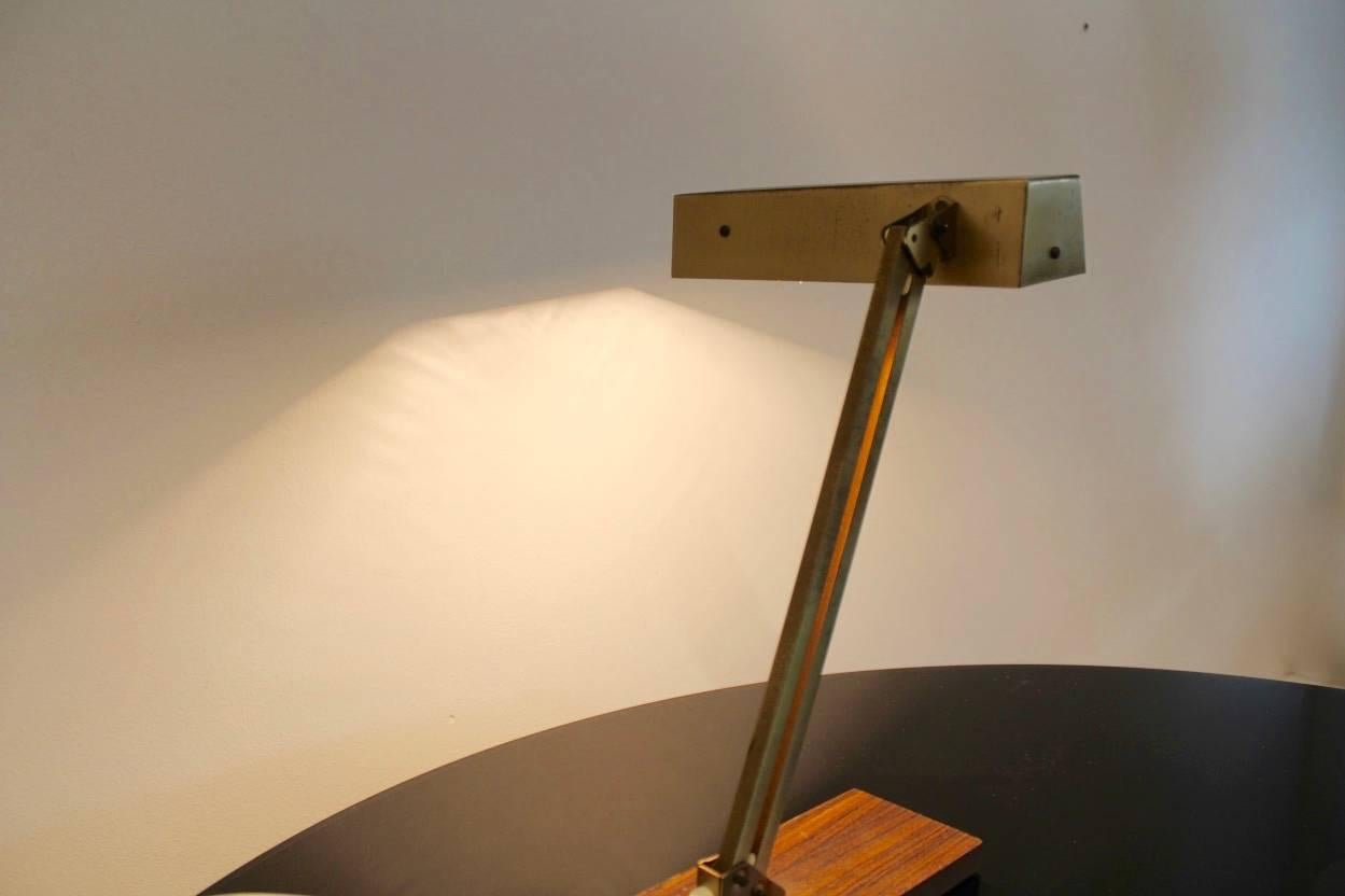 Mid-Century Modern Adjustable Brass Table Lamp by Pfäffle-Leuchten Schwenningen, 1950s, Germany