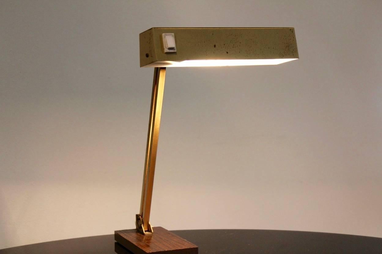 Adjustable Brass Table Lamp by Pfäffle-Leuchten Schwenningen, 1950s, Germany 1