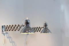 Pair of Chrome Scissor Wall Lamps, 1960s
