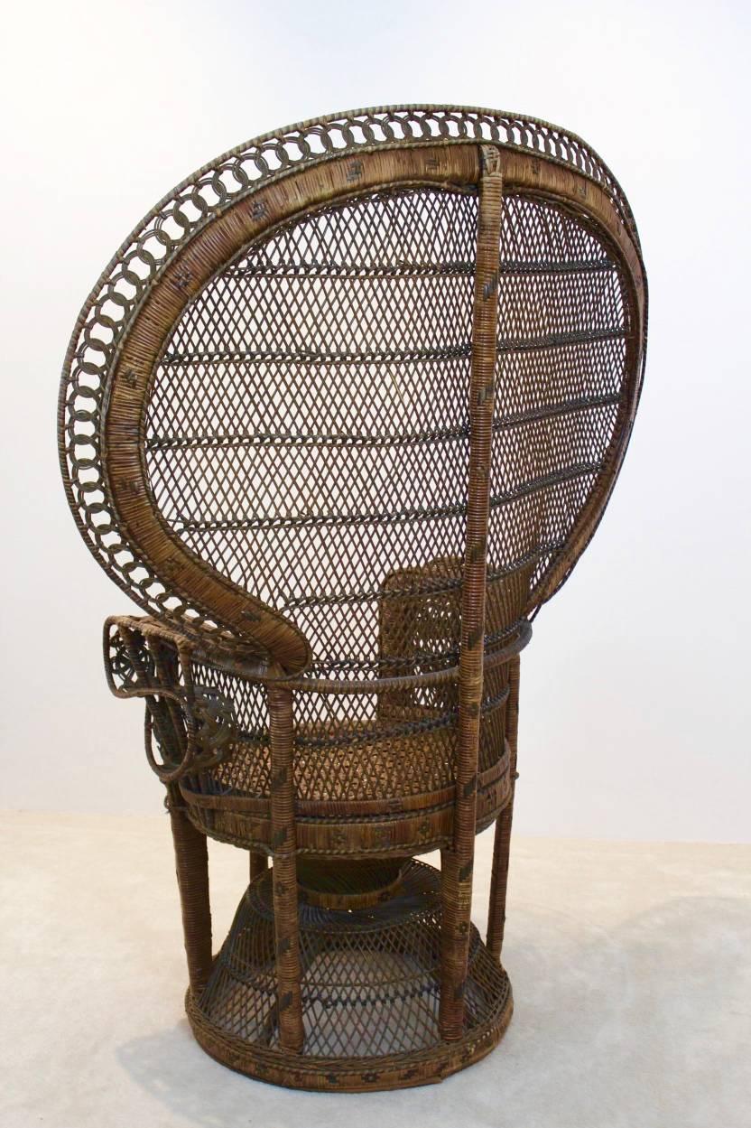 1970s rattan chair