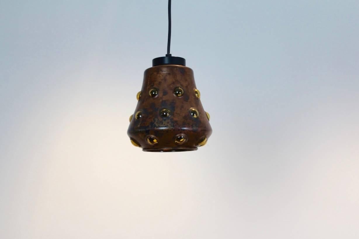 20th Century Copper and Glass Pendant by Nanny Still for RAAK, Amsterdam