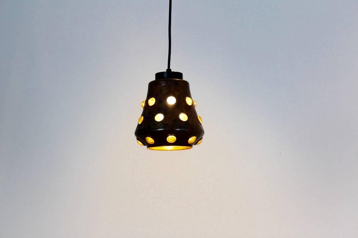 Copper and Glass Pendant by Nanny Still for RAAK, Amsterdam In Excellent Condition In Voorburg, NL