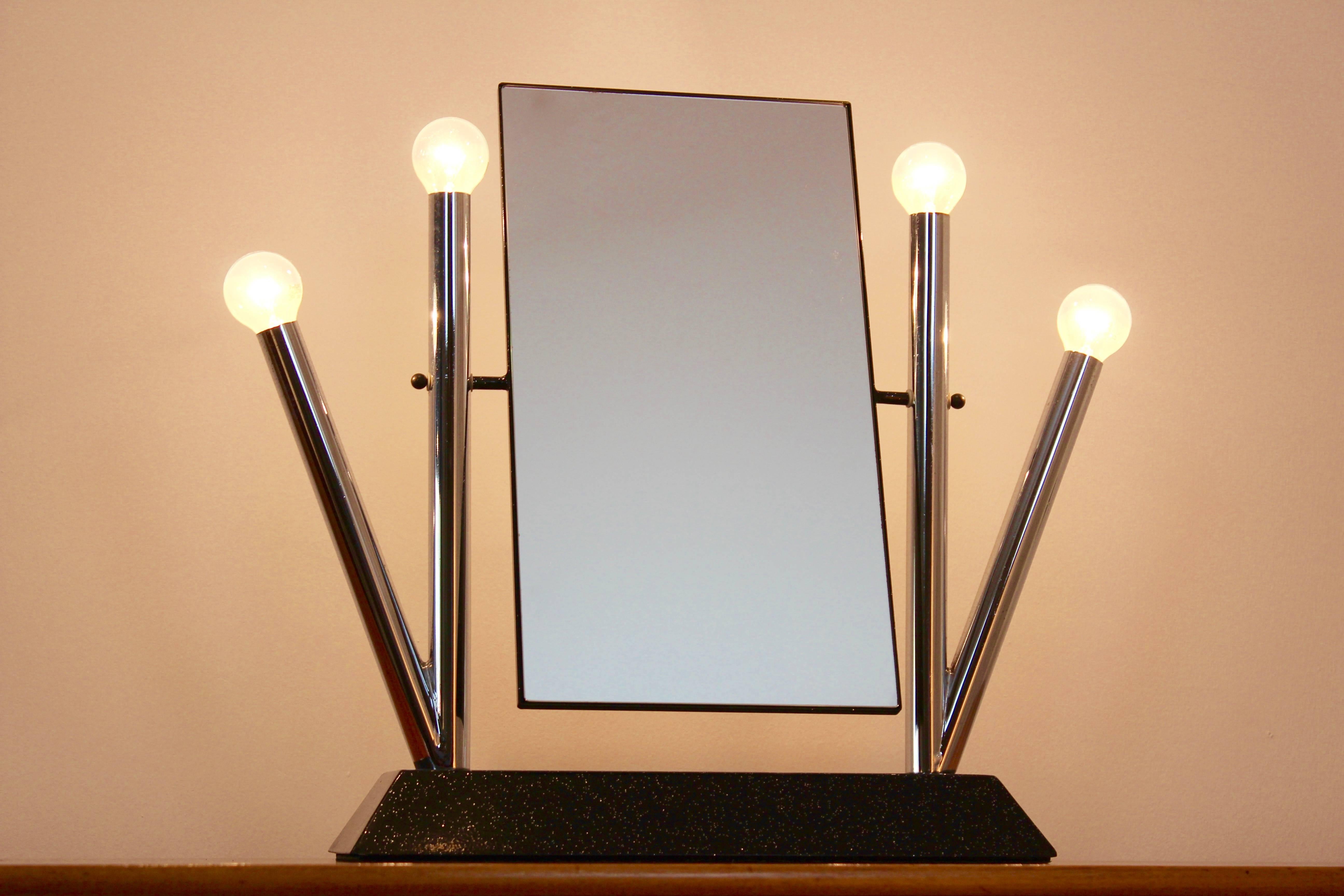 Yucca Table Mirror by Anna Anselmi for Bieffeplast, Italy, 1980s 2