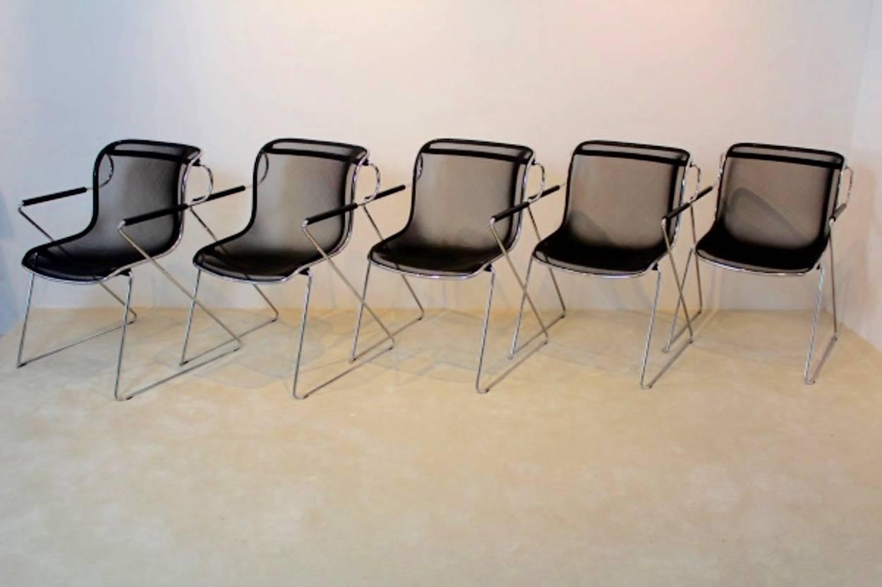 Set of Charles Pollock Penelope Chairs for Castelli, Italy 3