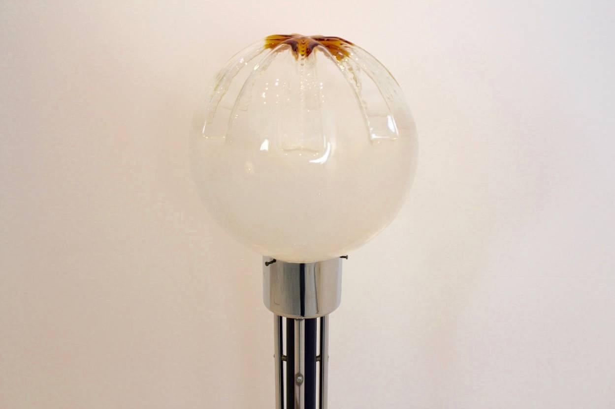 Sublime A.V. Mazzega Glass Floor Lamp, Italy, 1970s For Sale 2