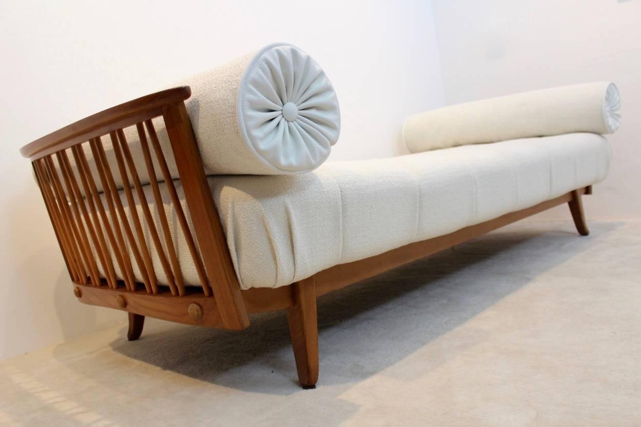 Stunning Teak Daybed by Knoll, 1960s, Germany In Excellent Condition In Voorburg, NL
