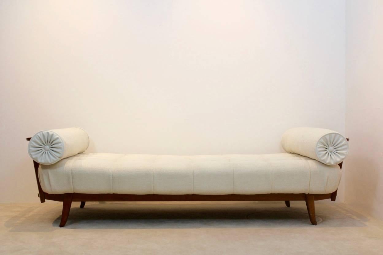 Leather Stunning Teak Daybed by Knoll, 1960s, Germany