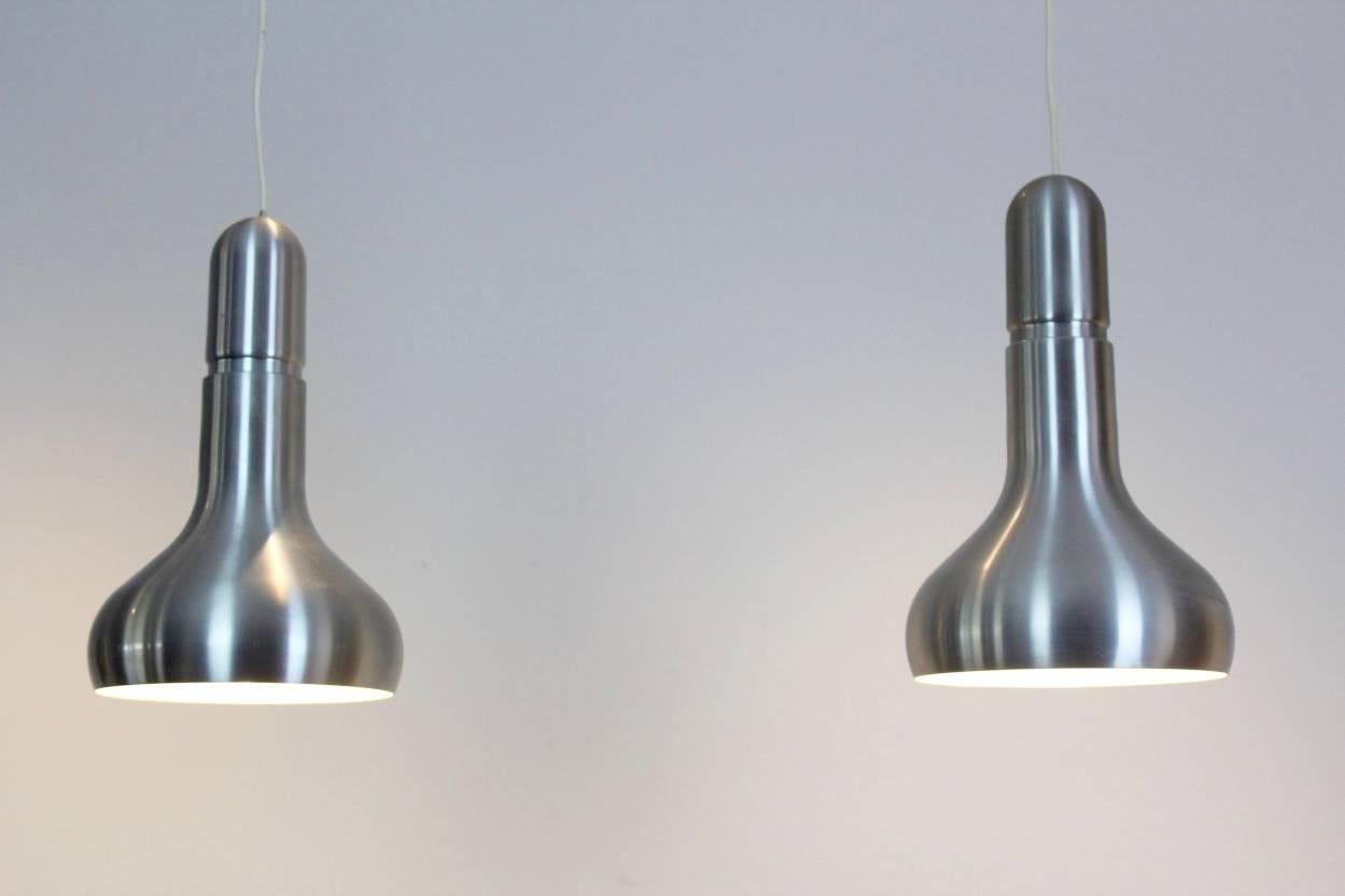 Ensemble de lampes danoises en aluminium, années 1960 en vente 1