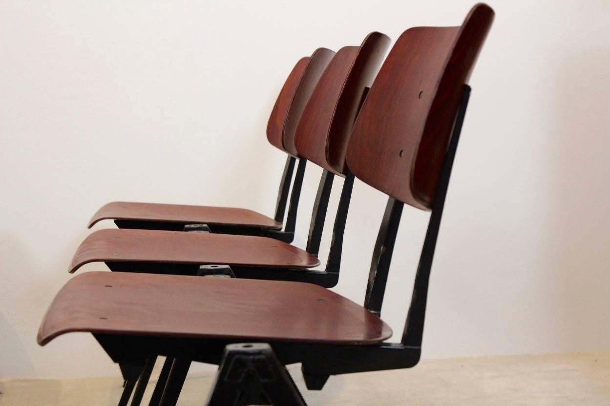 20th Century Large Stock of Stunning Stackable Galvanitas S16 Industrial Diner Chairs, 1960s