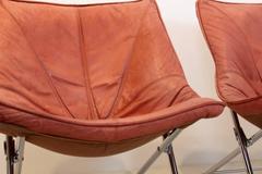 Exclusive Molinari Foldable Easy Chairs Designed by Teun Van Zanten, 1970s