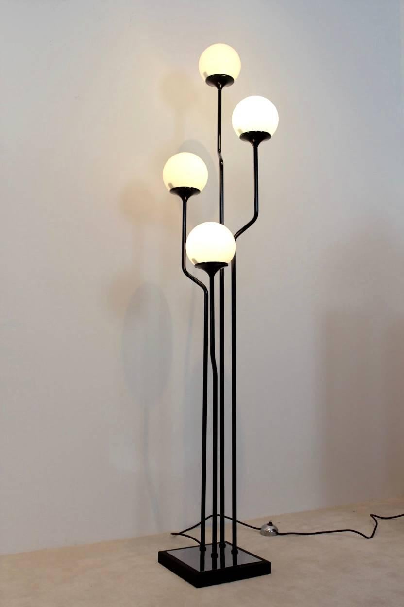 Steel Majestic Goffredo Reggiani Italian Floor Lamp