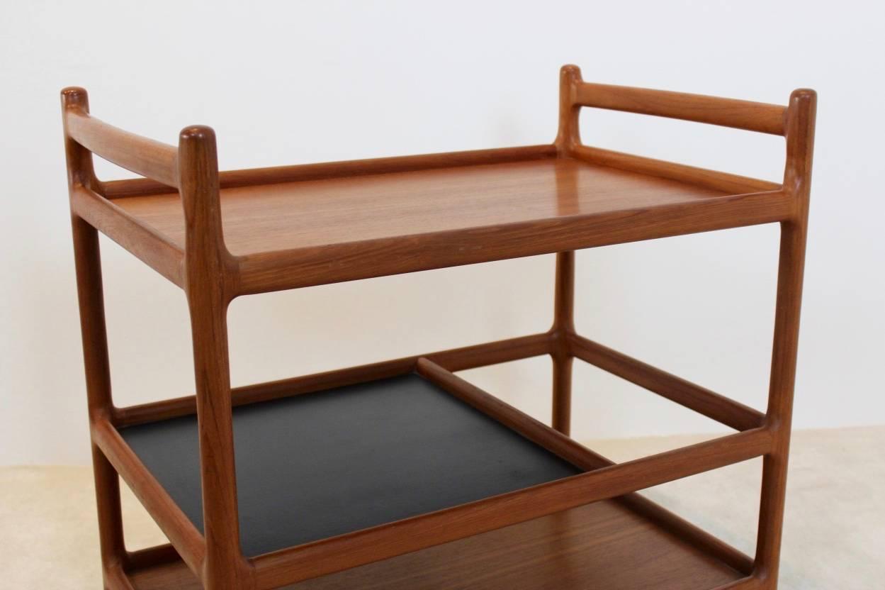 20th Century Magnificent Teak Bar Cart by Johannes Andersen for CFC Silkeborg, Denmark