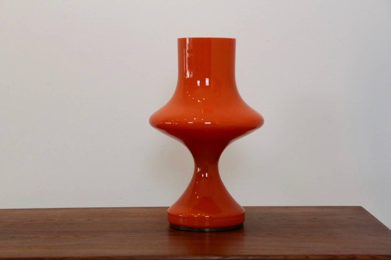 Amazing Orange Vistosi Glass Table Lamp, 1960s 2