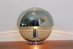 Exquisite Peill & Putzler Chromed Mirror Full Glass Table Lamp