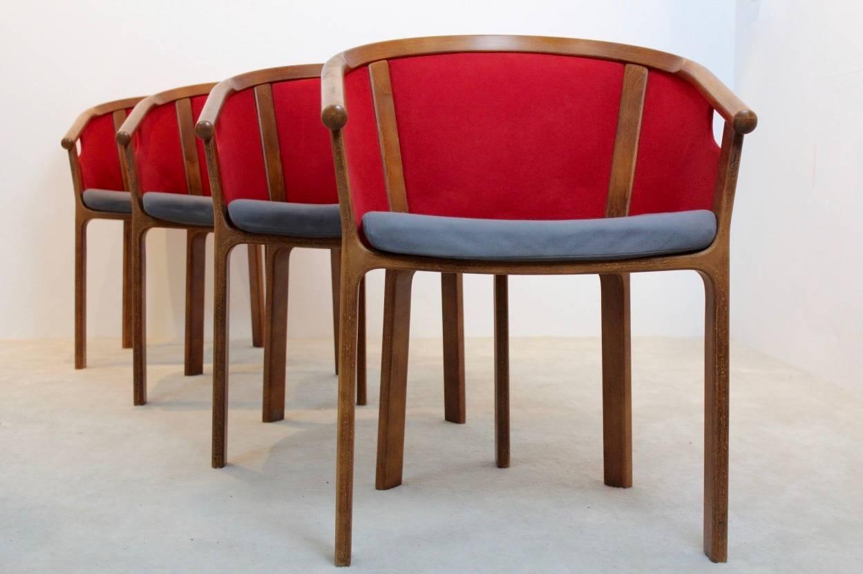 Scandinavian Modern Characteristic Magnus Olesen Teak Dining Chairs, Rud Thygesen & Johnny Sørensen