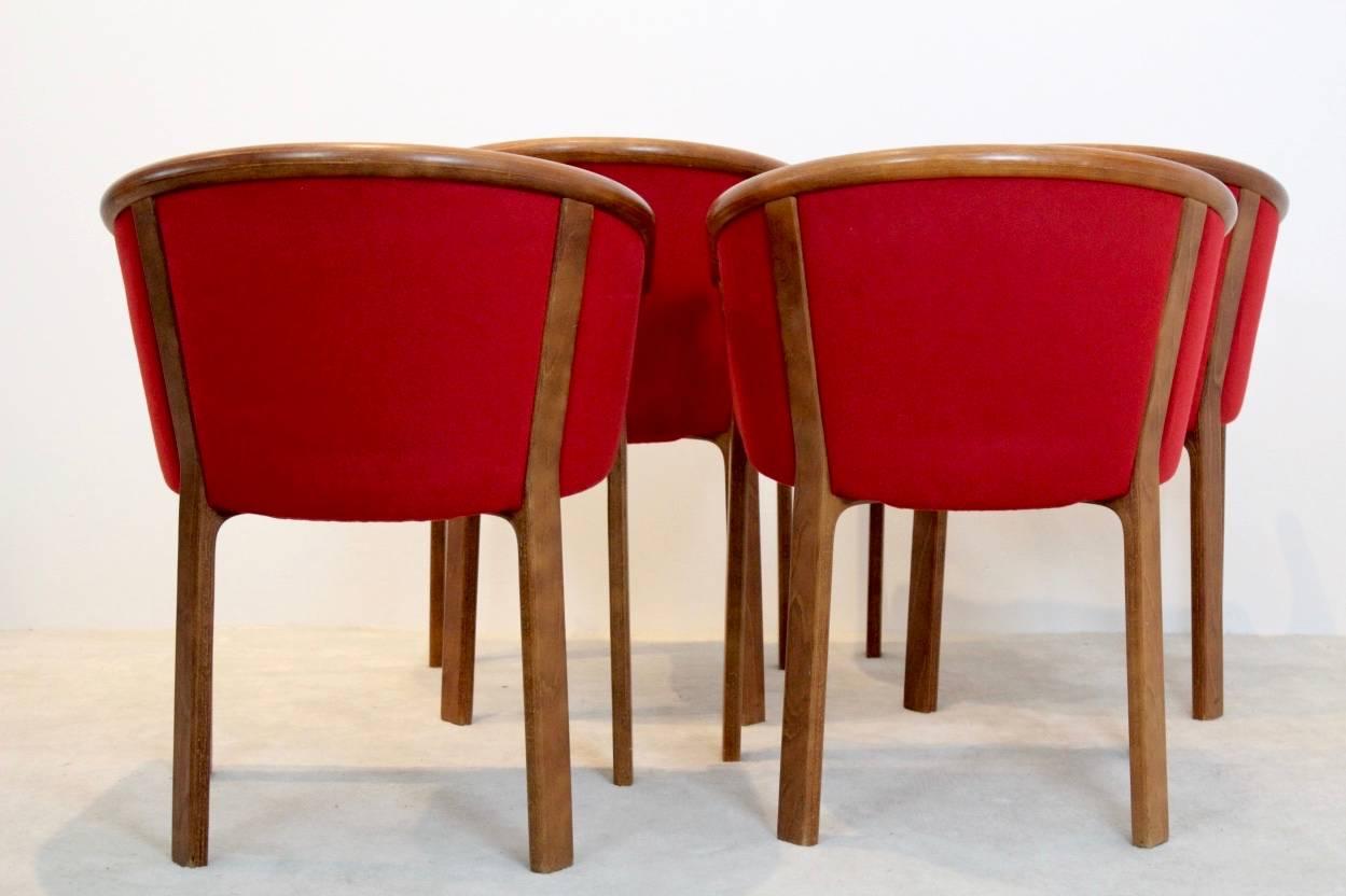 Danish Characteristic Magnus Olesen Teak Dining Chairs, Rud Thygesen & Johnny Sørensen