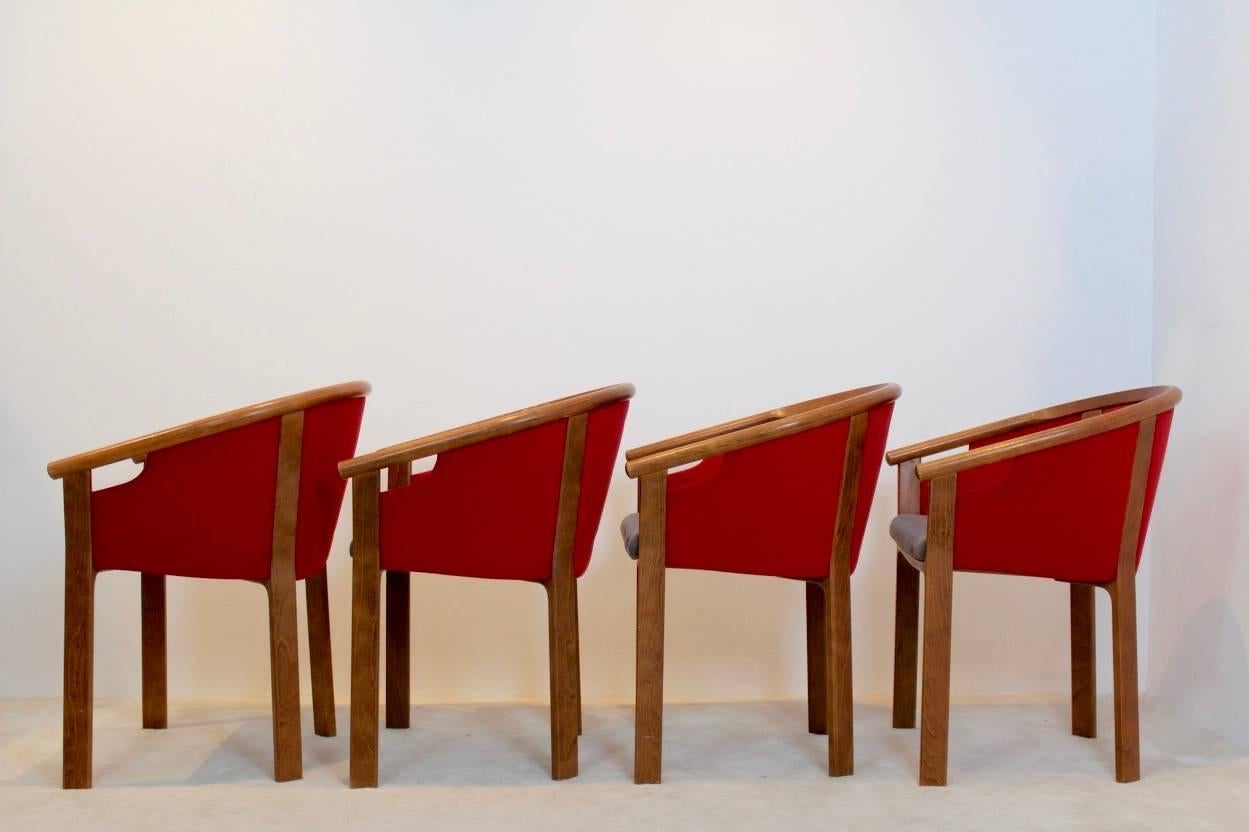 Characteristic Magnus Olesen Teak Dining Chairs, Rud Thygesen & Johnny Sørensen In Good Condition In Voorburg, NL