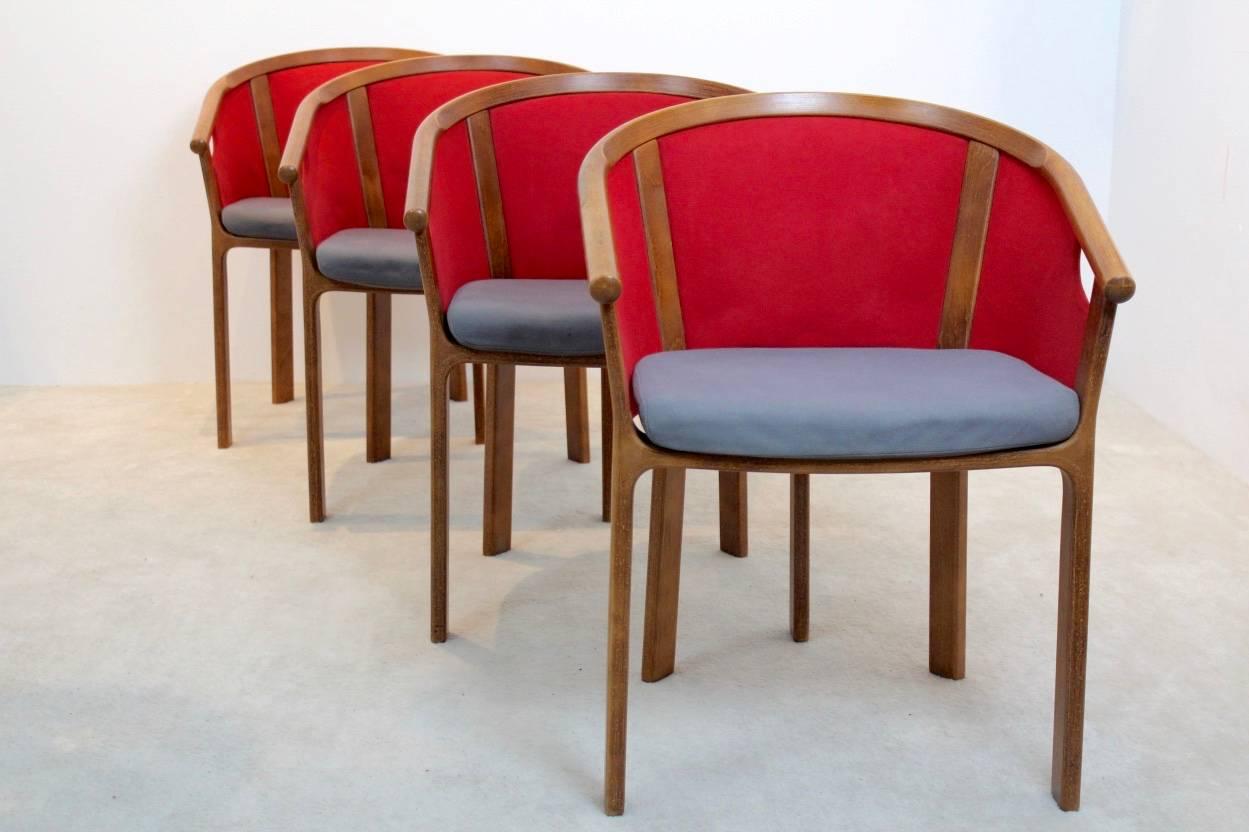 Characteristic Magnus Olesen Teak Dining Chairs, Rud Thygesen & Johnny Sørensen 2