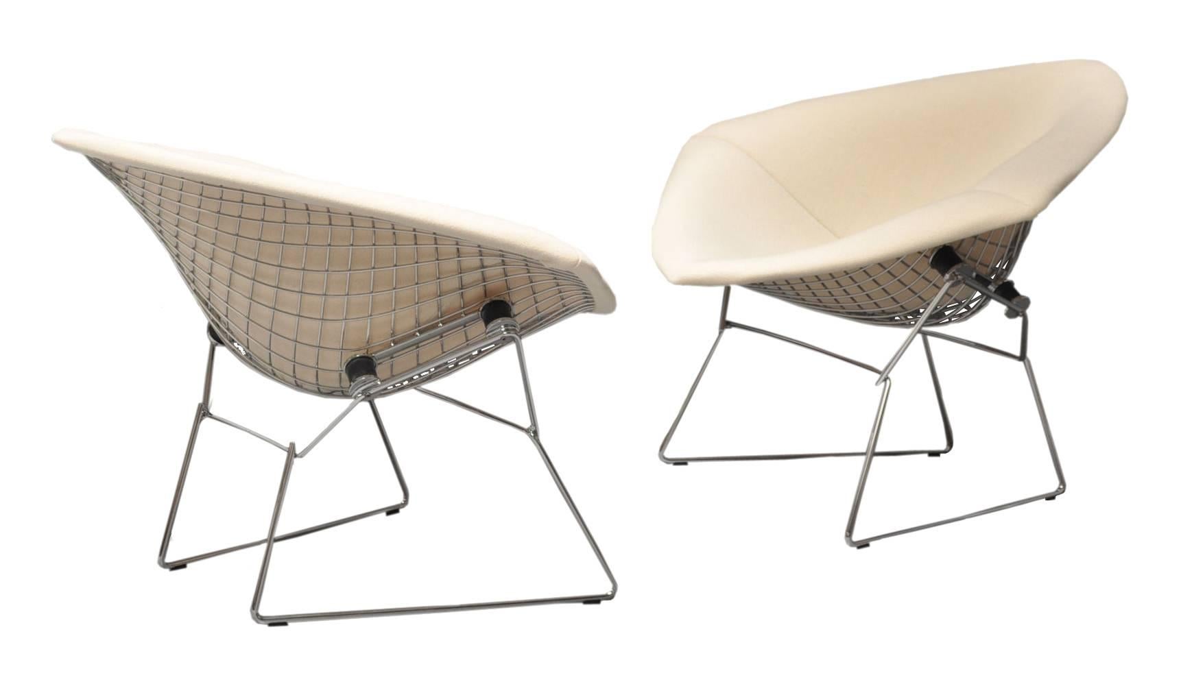 American Mid-Century Large Diamond Chairs by Harry Bertoia For Sale