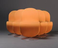 Set of six Chairs “System 123“ by Verner Panton for Fritz Hansen