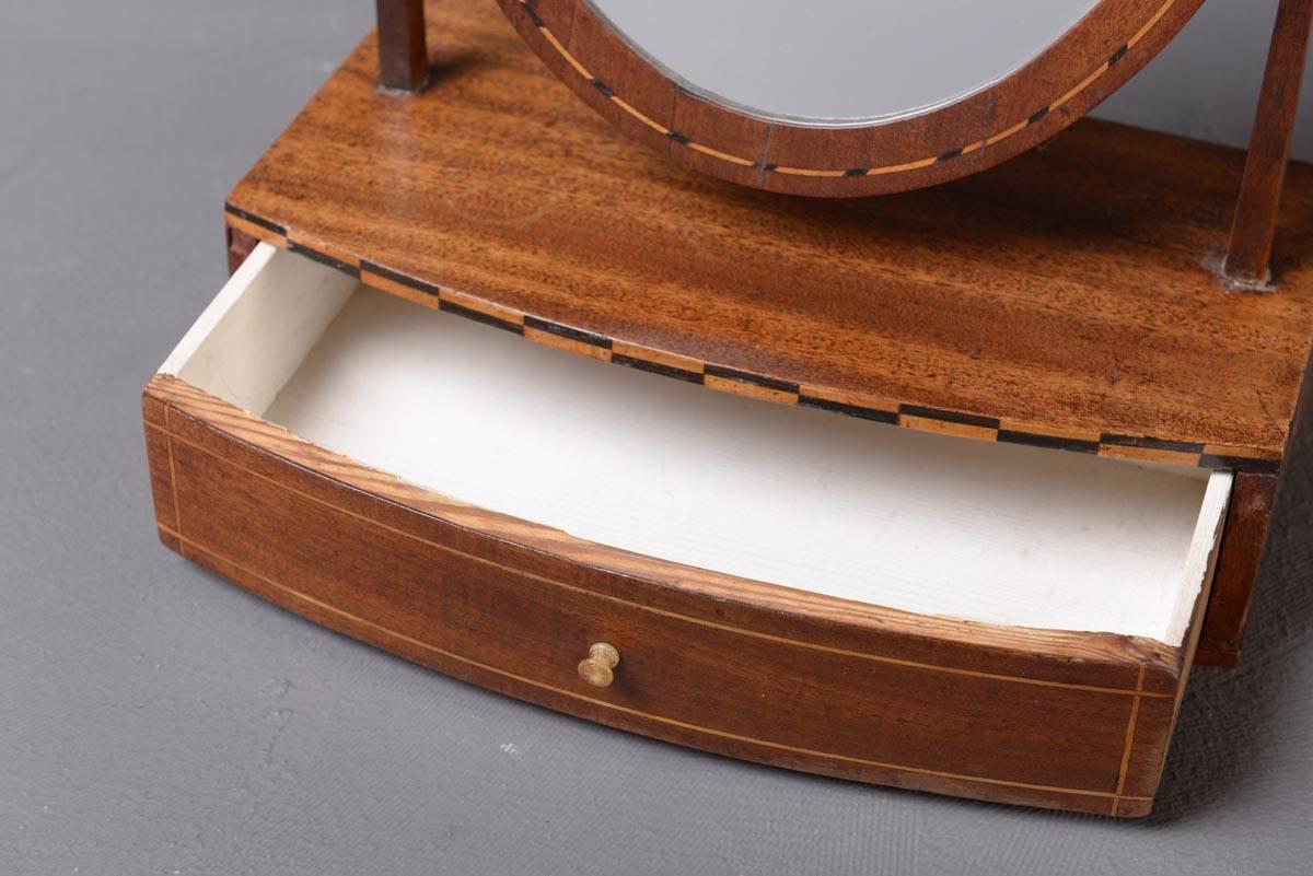 19th Century Small Table Mirror, Biedermeier, circa 1830 For Sale