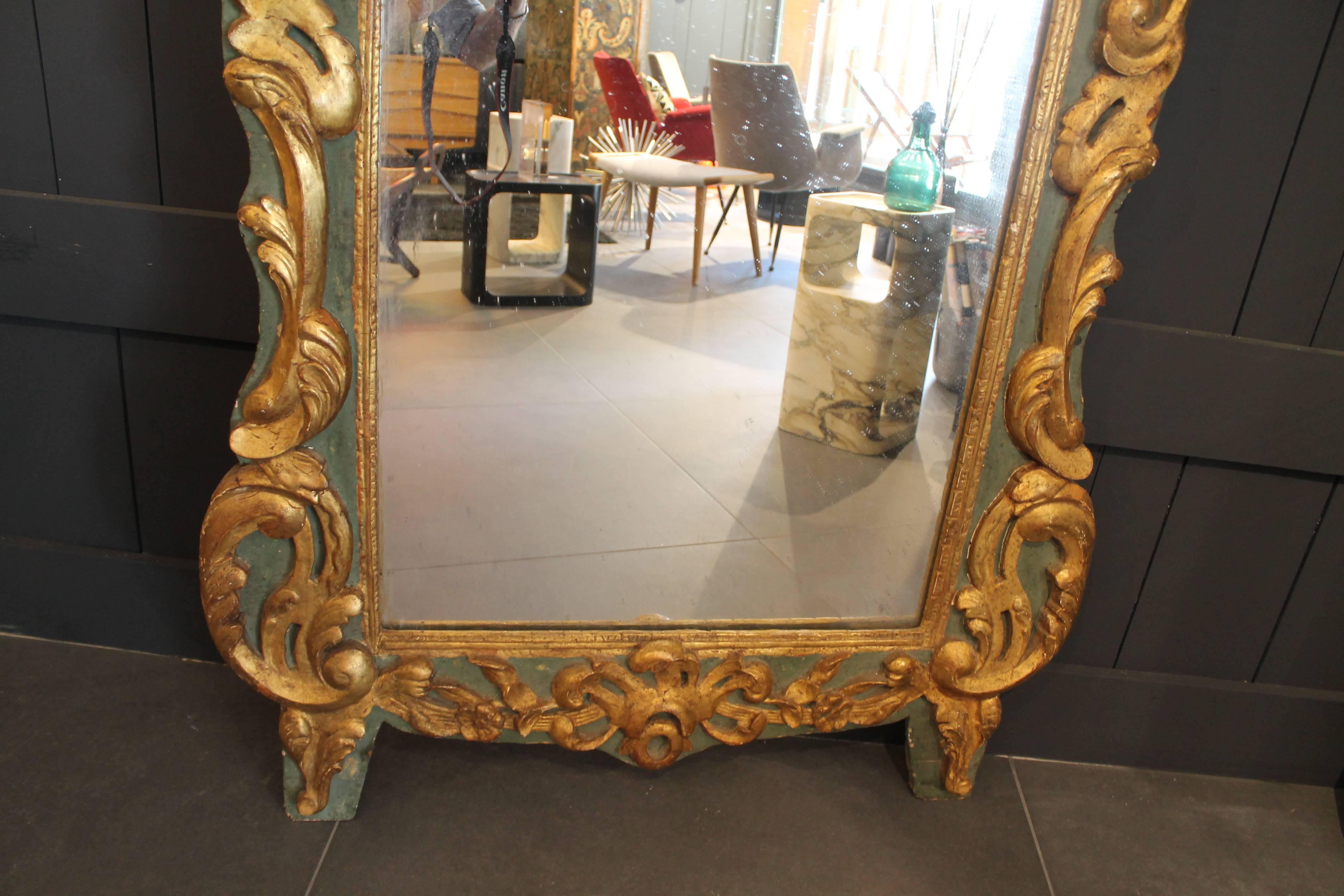 Louis XVI Mirror In Excellent Condition For Sale In Megeve, FR