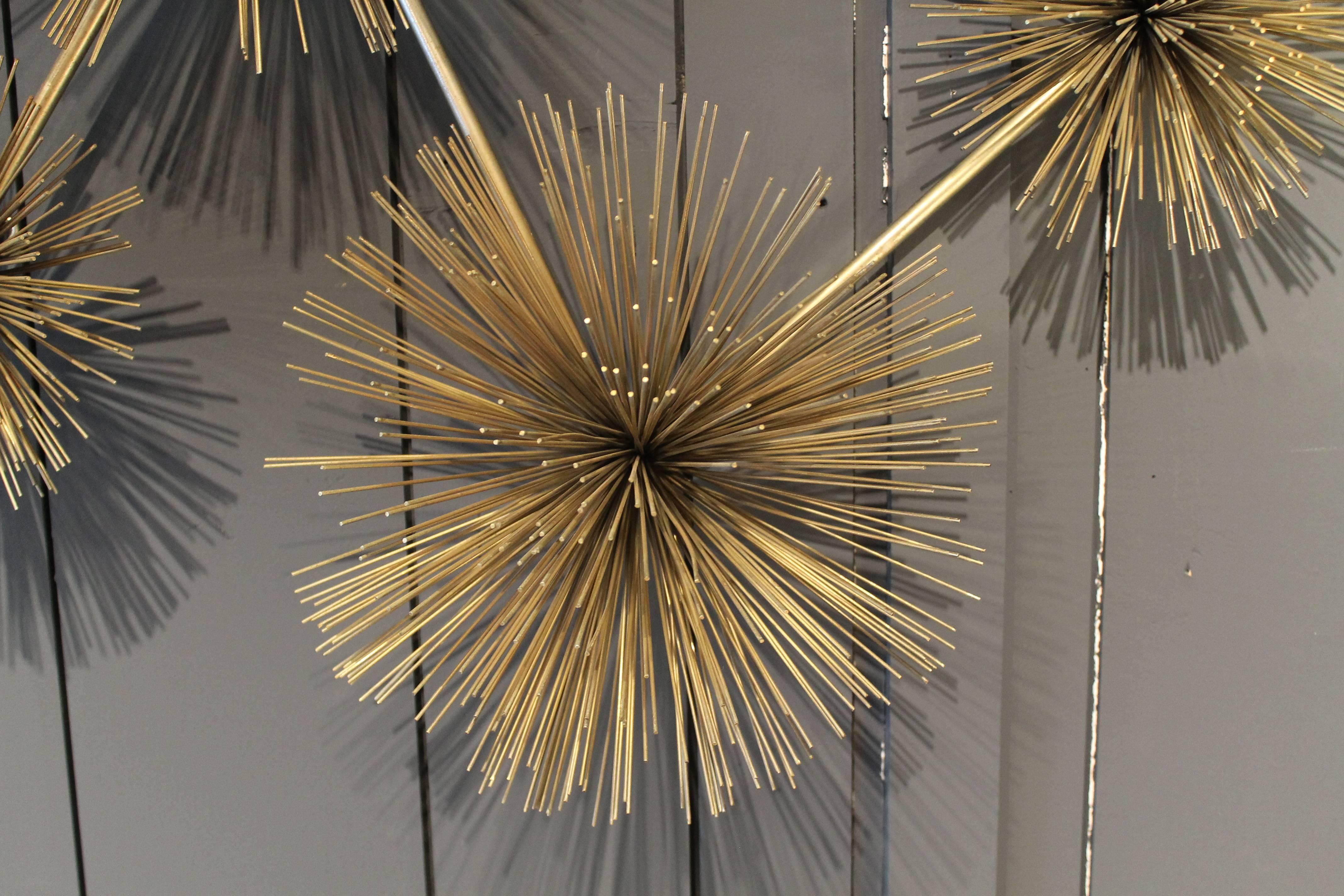 Curtis Jere Sea Urchin Wall Sculpture In Excellent Condition For Sale In Megeve, FR