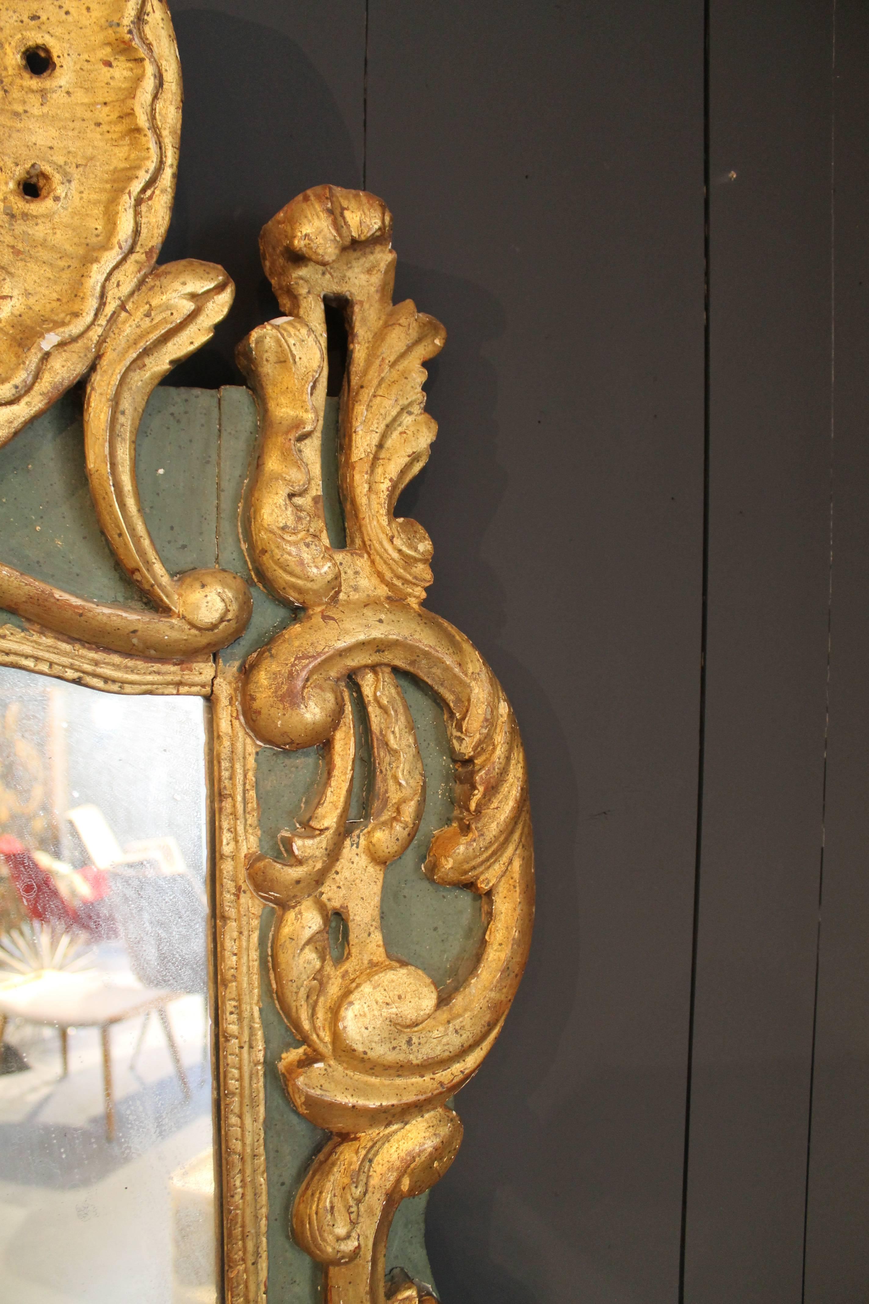 Gilt Louis XVI Mirror For Sale