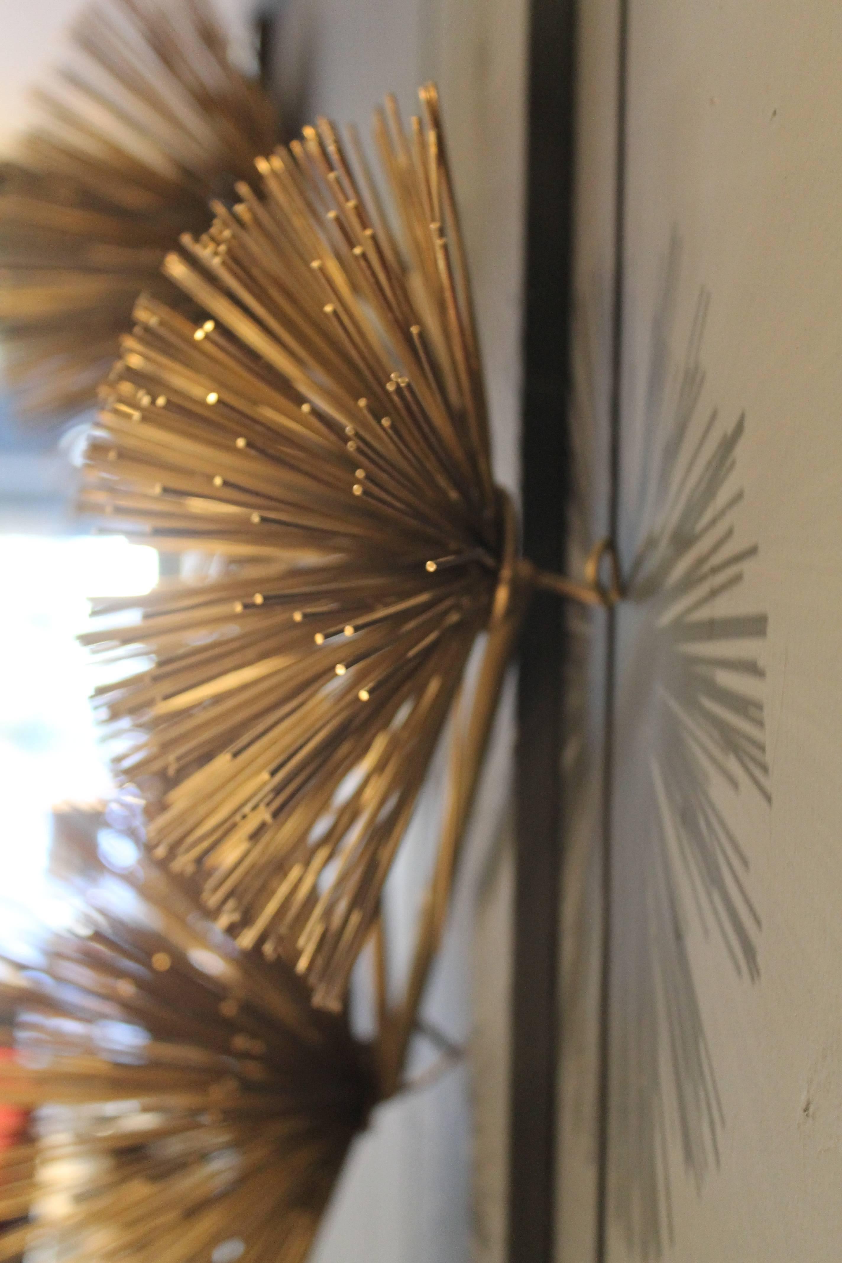 American Curtis Jere Sea Urchin Wall Sculpture For Sale