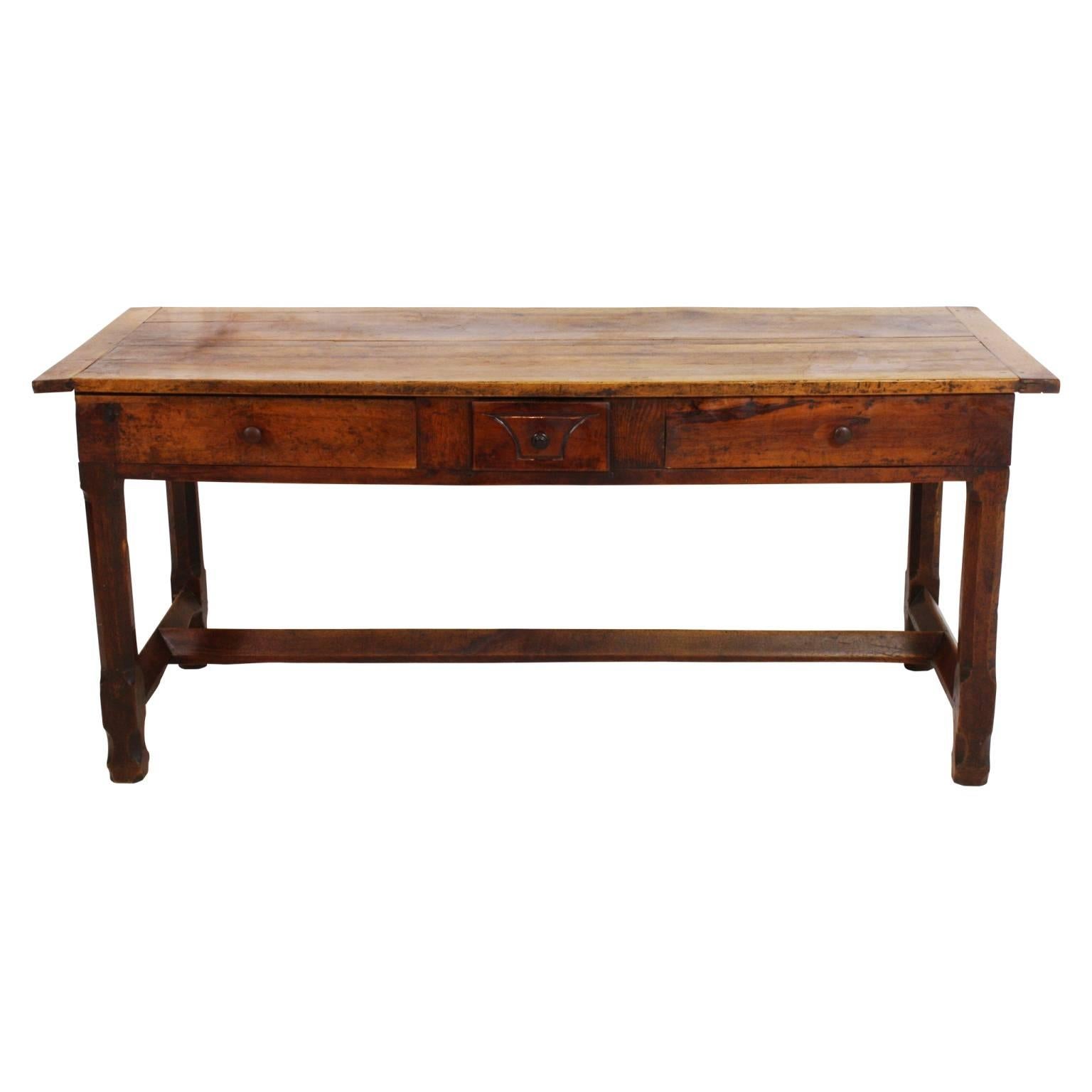 Early 19th Century Spanish Walnut Farm Table