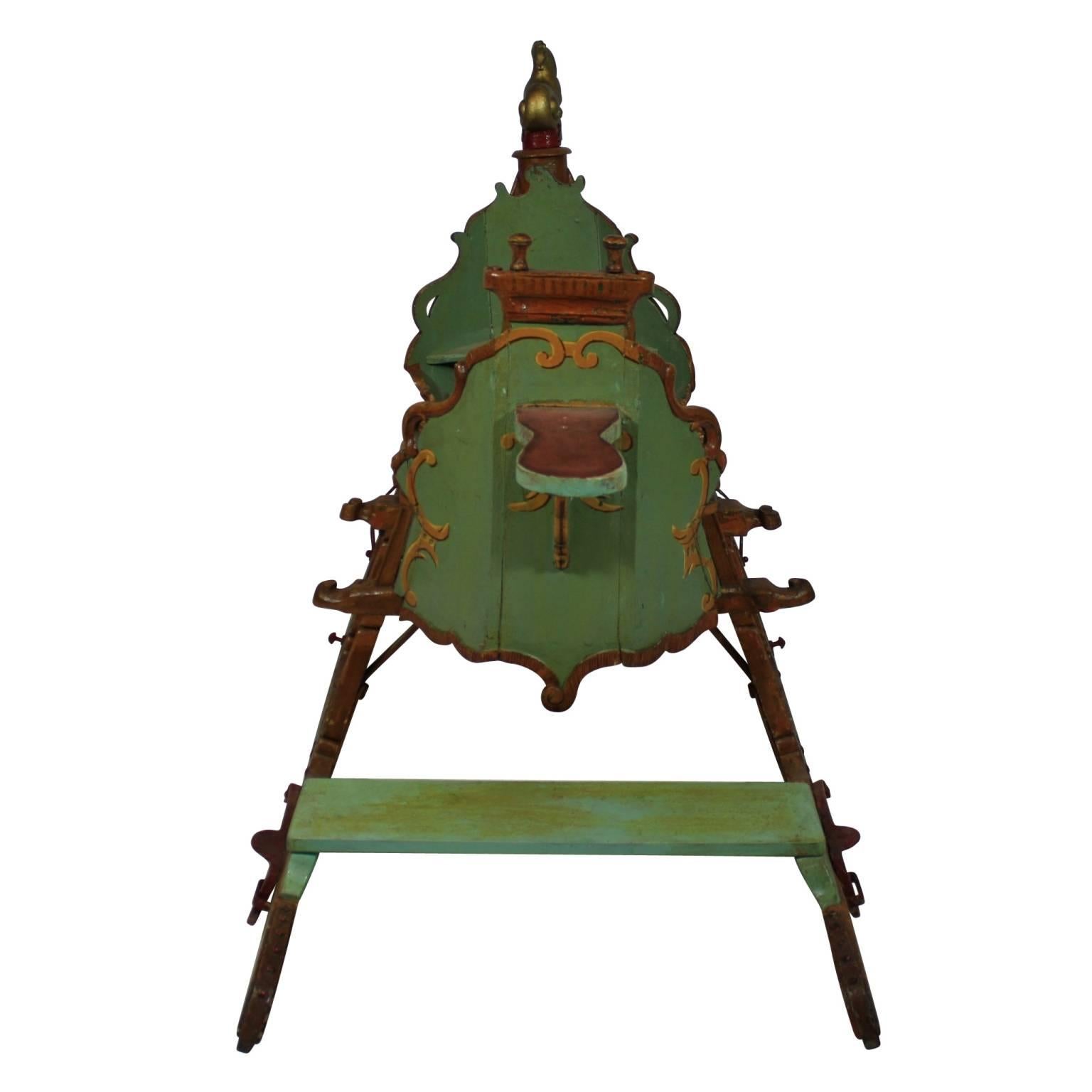 18th Century Painted Russian Sleigh, Repainted circa 1900 1