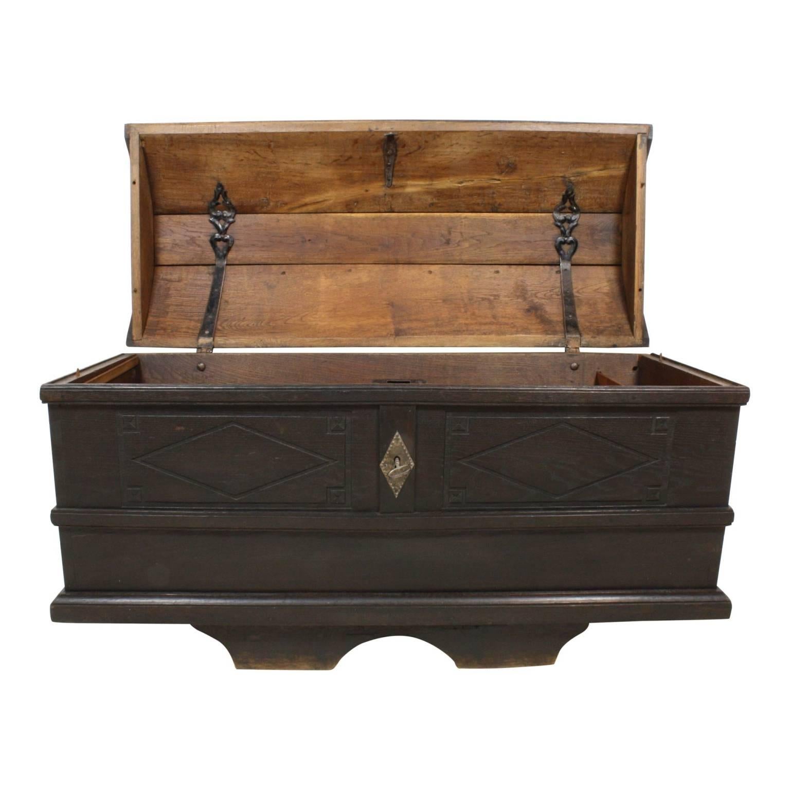 German Dowry Trunk, circa 1870 For Sale