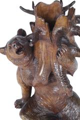 Black Forest Linden Wood Decanter Bear, circa 1900