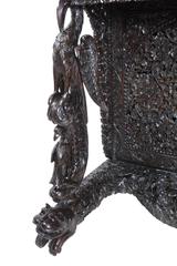 Mid-19th Century Bermese Carved Davenport