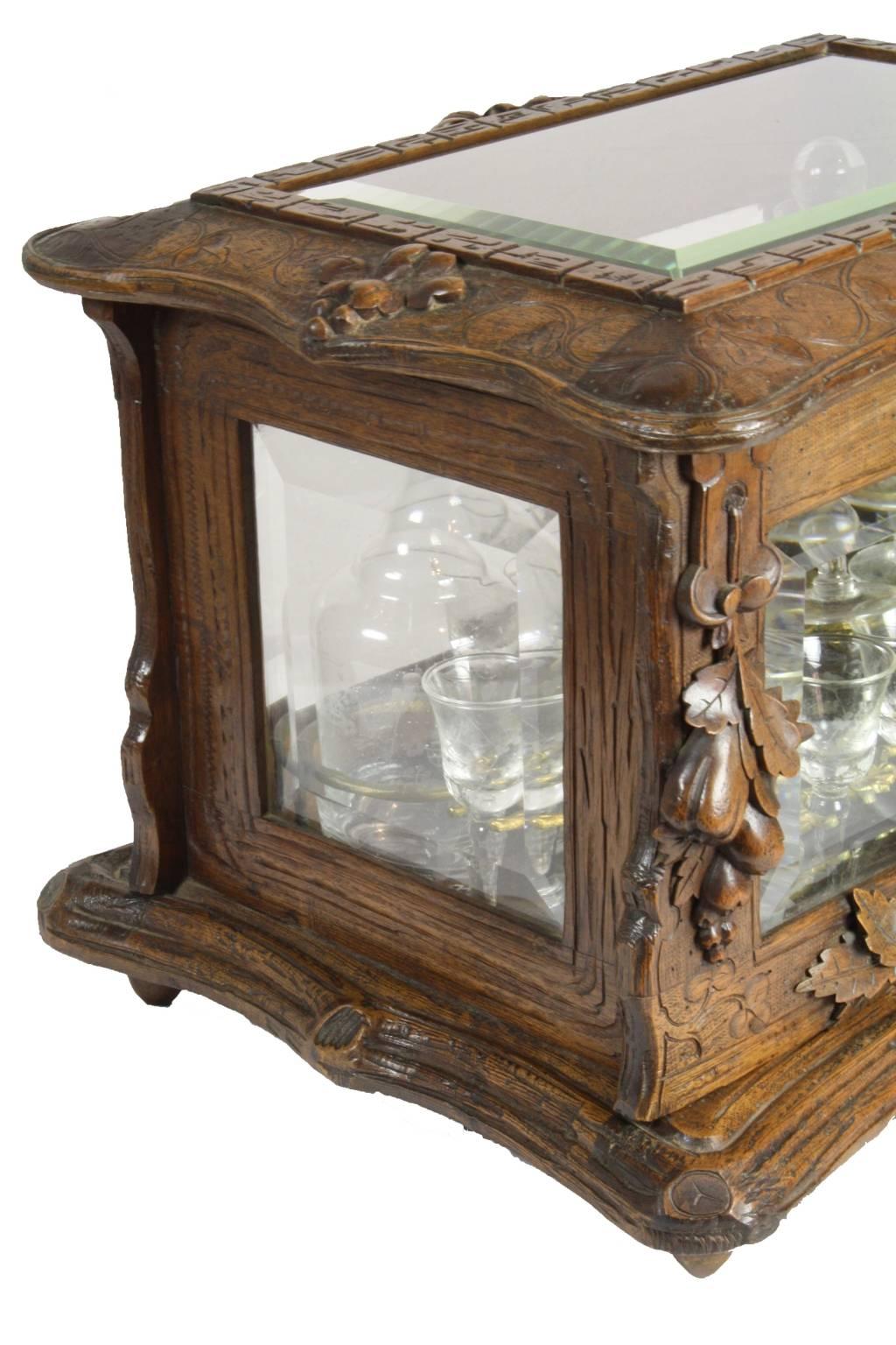 antique liquor box