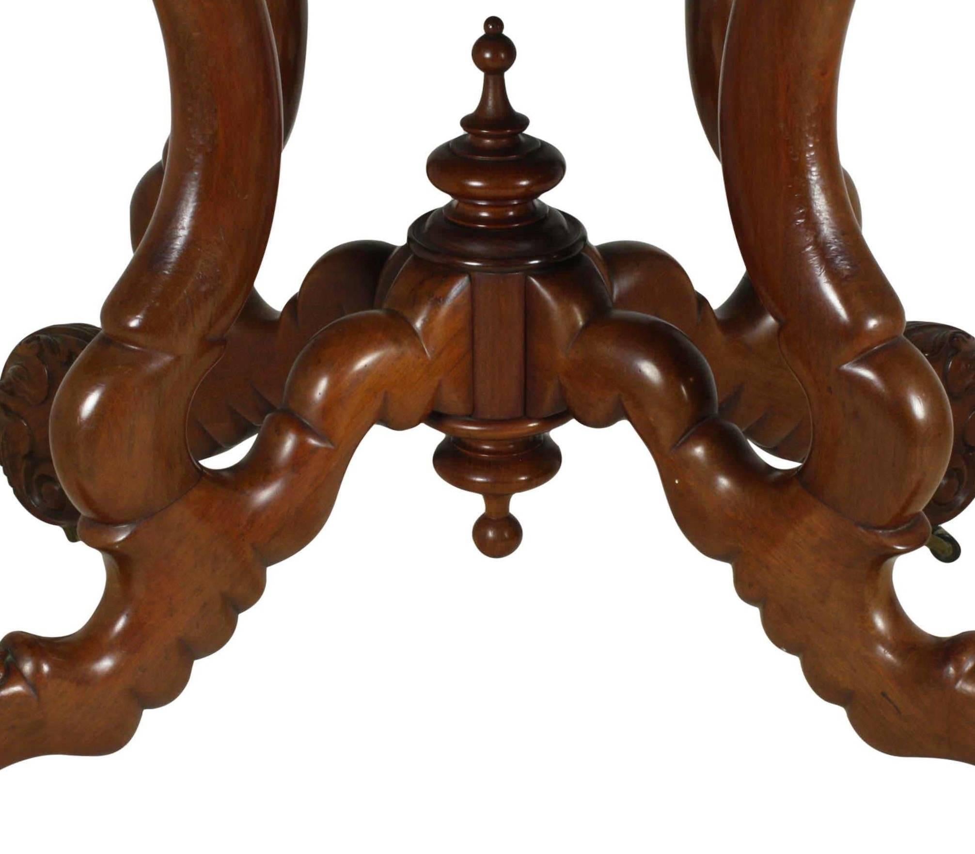Belgian Early 20th Century Dutch Mahogany Occasional Table For Sale