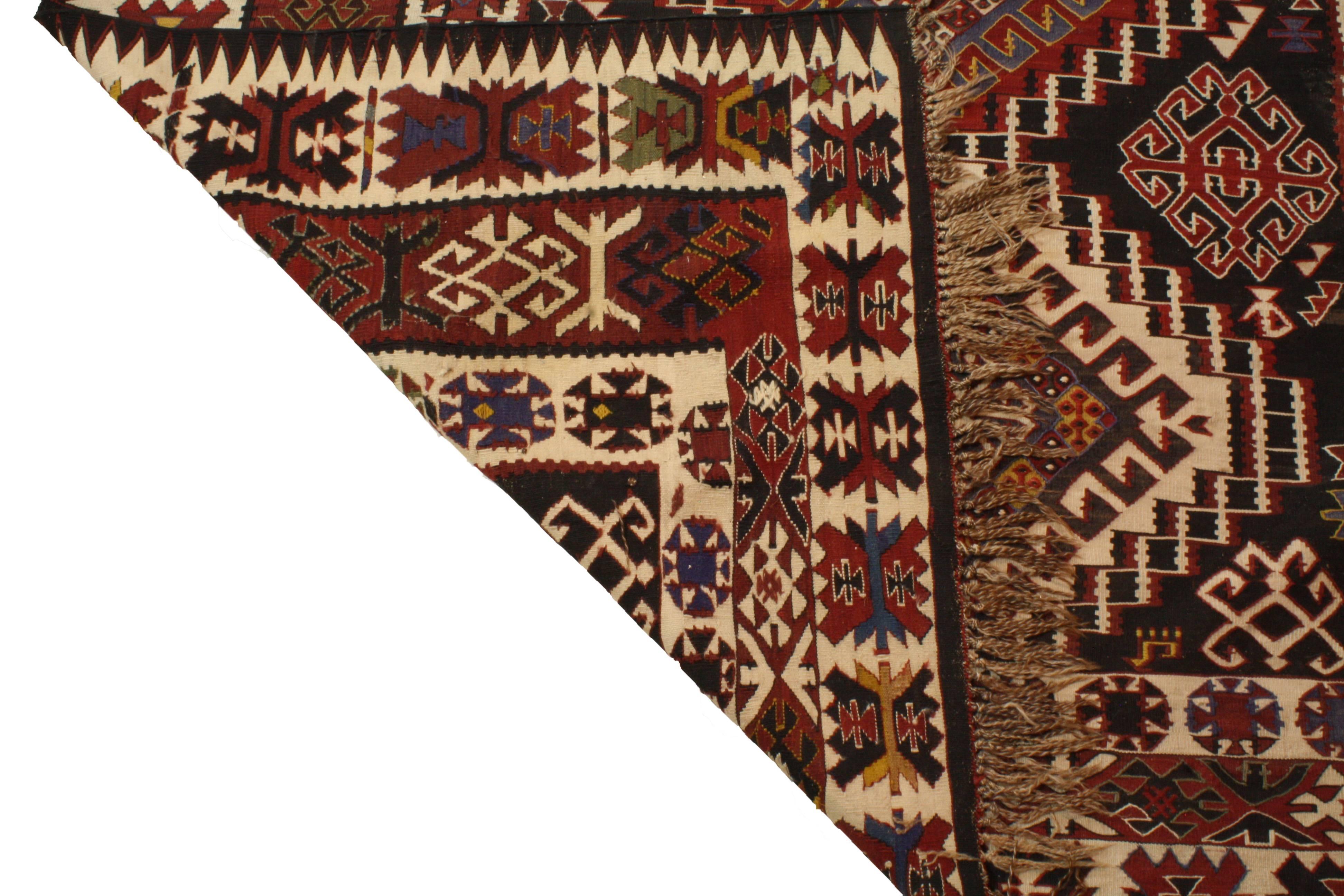 Rugs from the mountainous Caucasus region (now part of Russia) are prized for their superb wool, colors and exceptional weave. This rug was most likely a wedding gift because it is so well preserved and the colors are vivid and tightly woven. It was