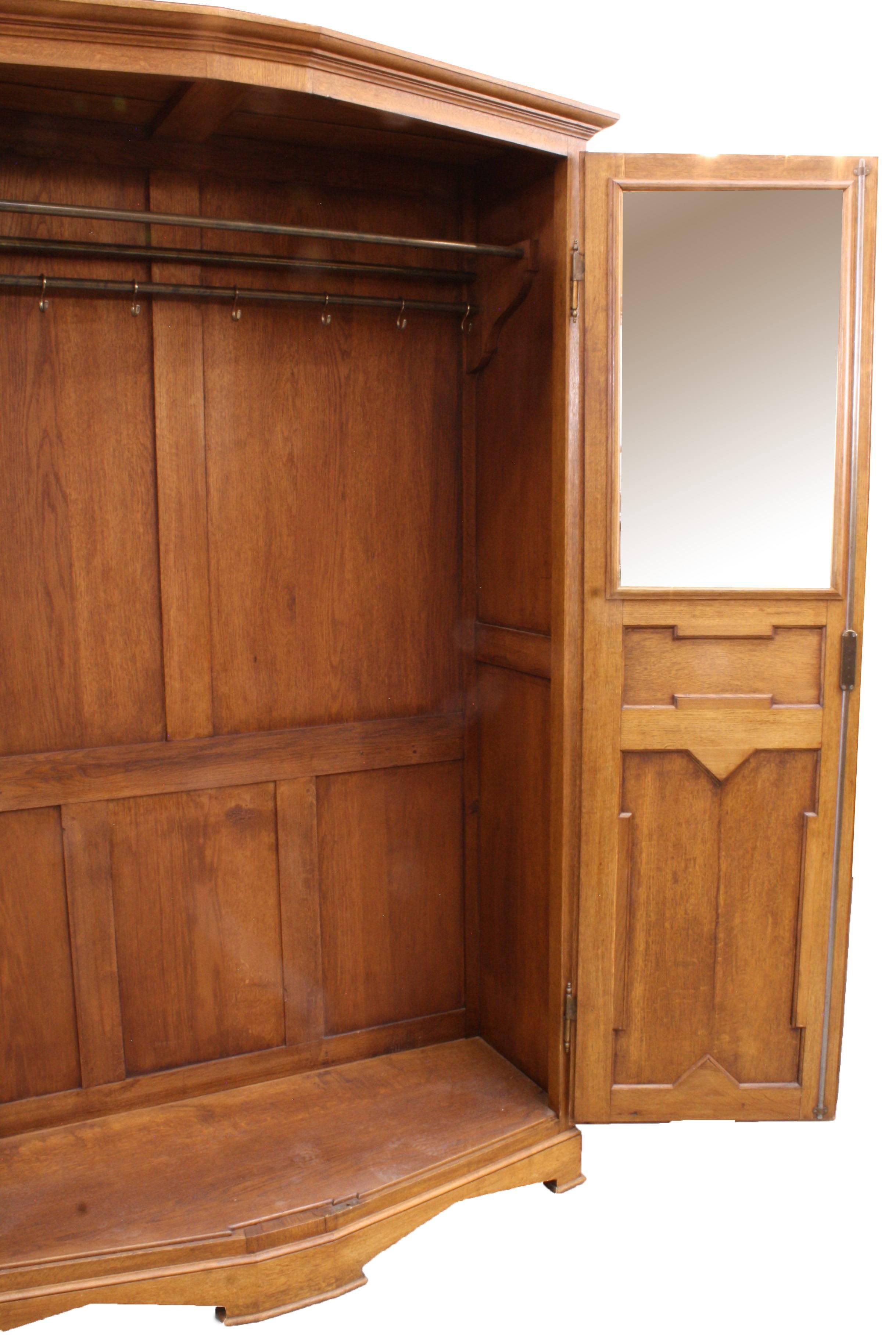 Gothic Revival Neo Gothic Armoire, circa 1910