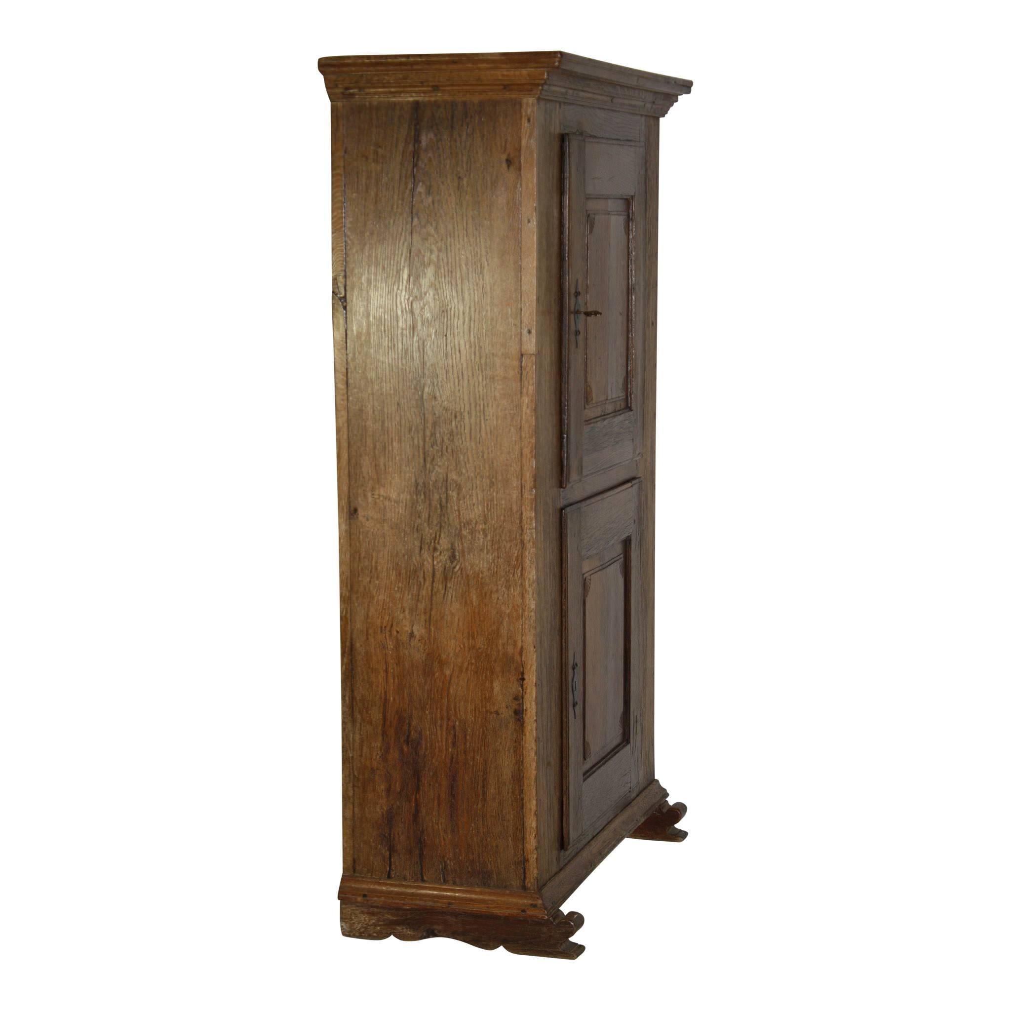 French Normandic Two-Door Rustic Cabinet, circa 1865